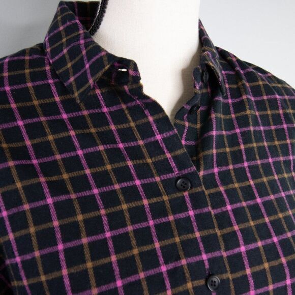 Madewell Flannel Westlake Shirt in Stoppard Plaid, NWT - Picture 6 of 16